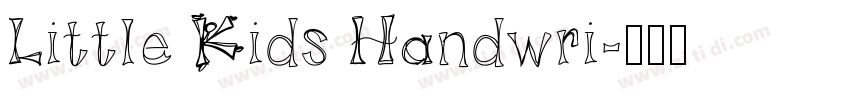Little Kids Handwri字体转换